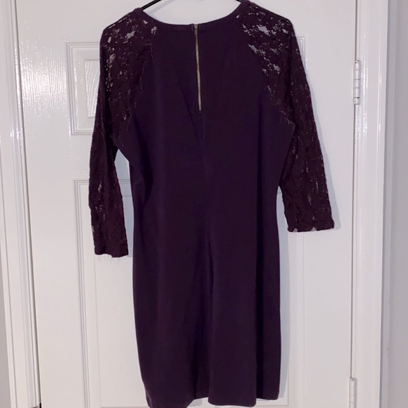 PLUM Lace sleeve dress - Picture 2 of 6